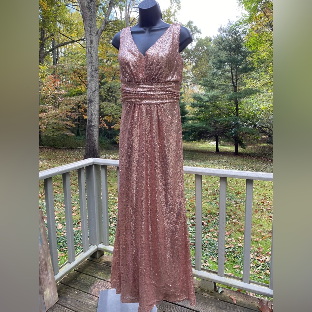 Christina Wu Celebrations 22708 Bridesmaid Dress, fully sequined long gown